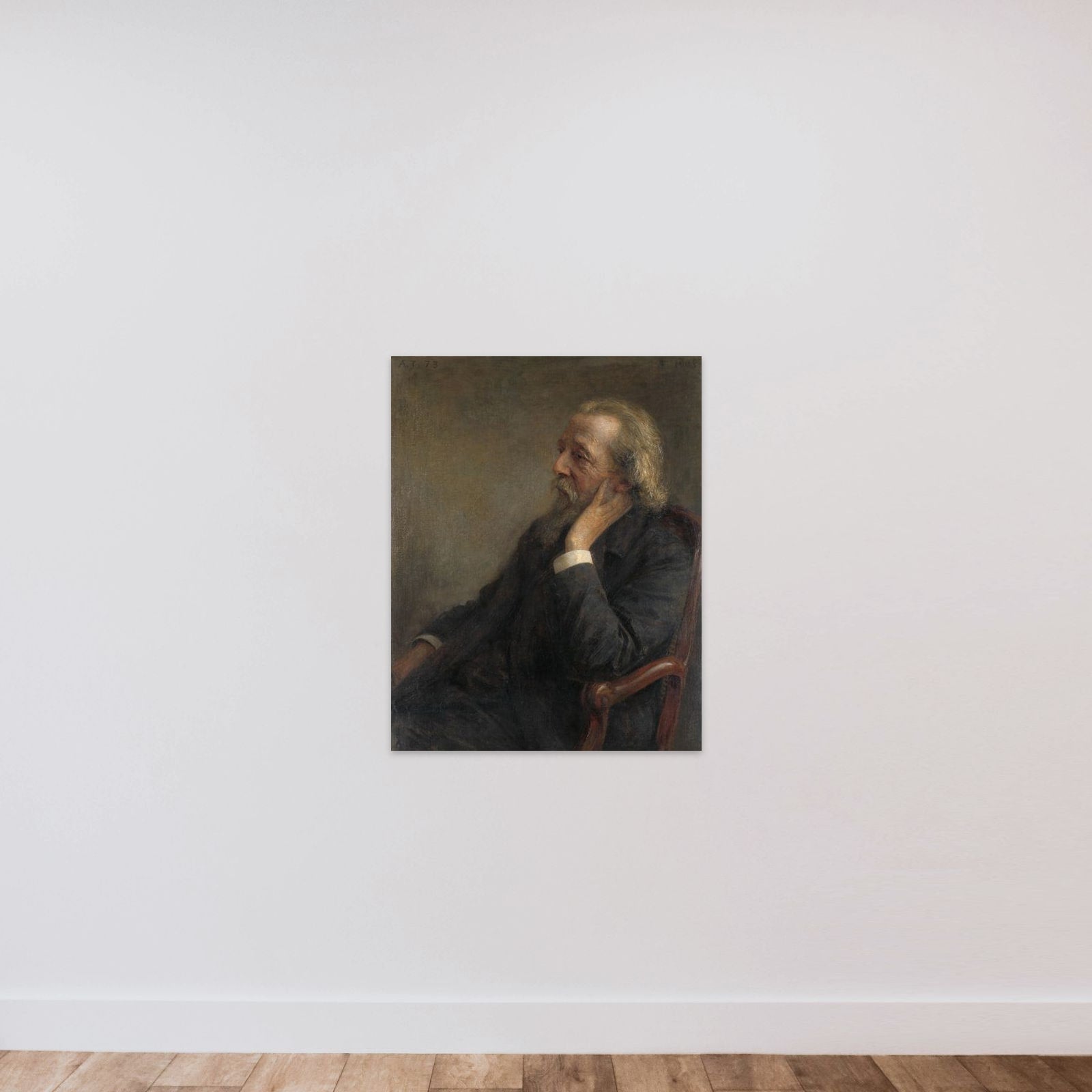 Portrait of Ds Petrus Hermannus Hugenholtz (1834-1911), oprichter van de Vrije Gemeente unframed — shown to scale