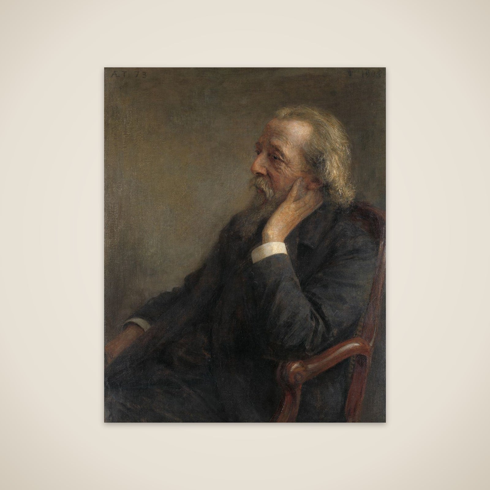 Portrait of Ds Petrus Hermannus Hugenholtz (1834-1911), oprichter van de Vrije Gemeente unframed print