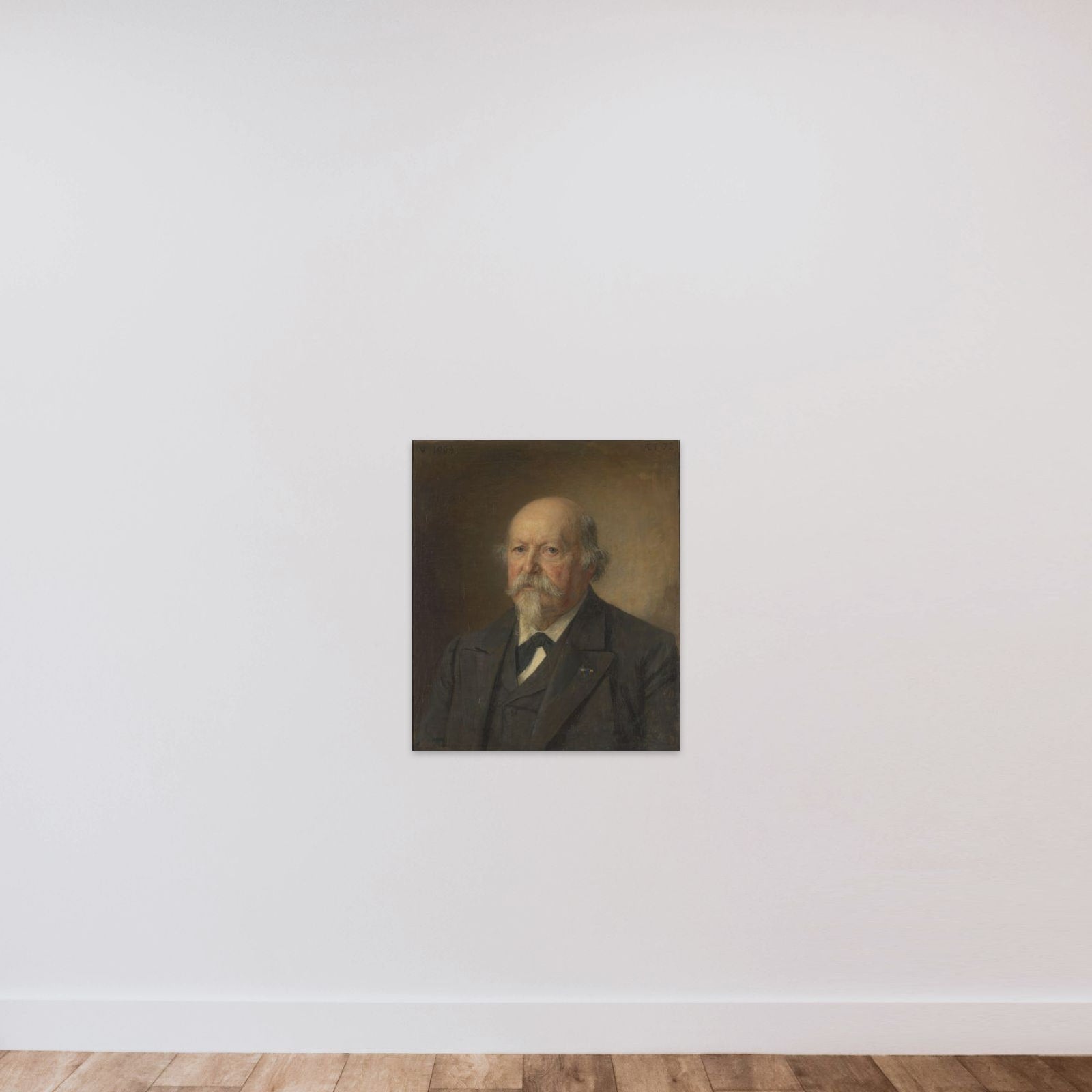 Johan Philip van der Kellen (1831-1906). Directeur van het Rijksprentenkabinet (1876-96) unframed — shown to scale