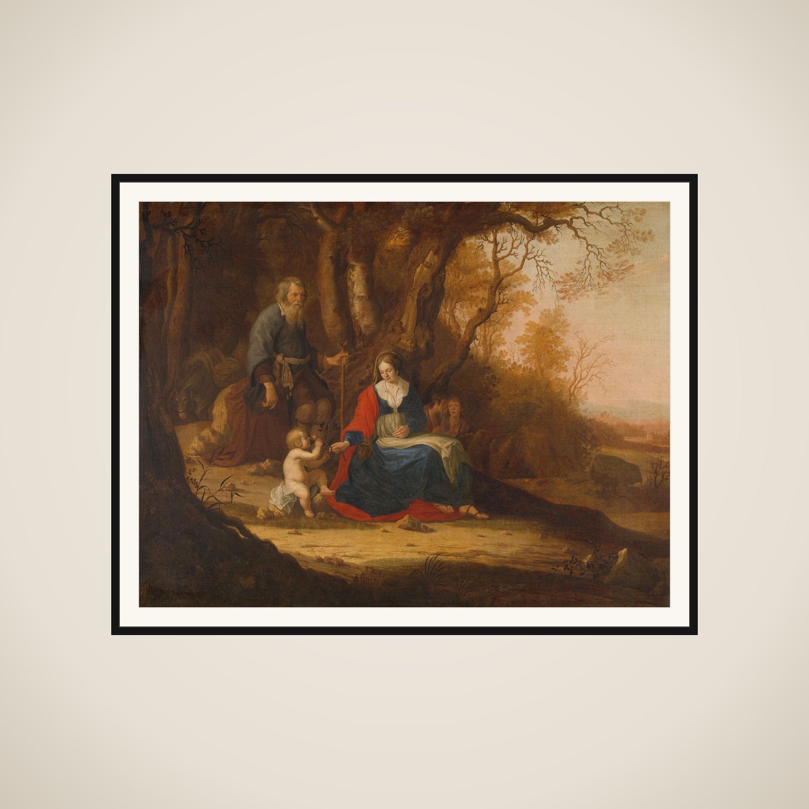 Rest on the Flight into Egypt framed