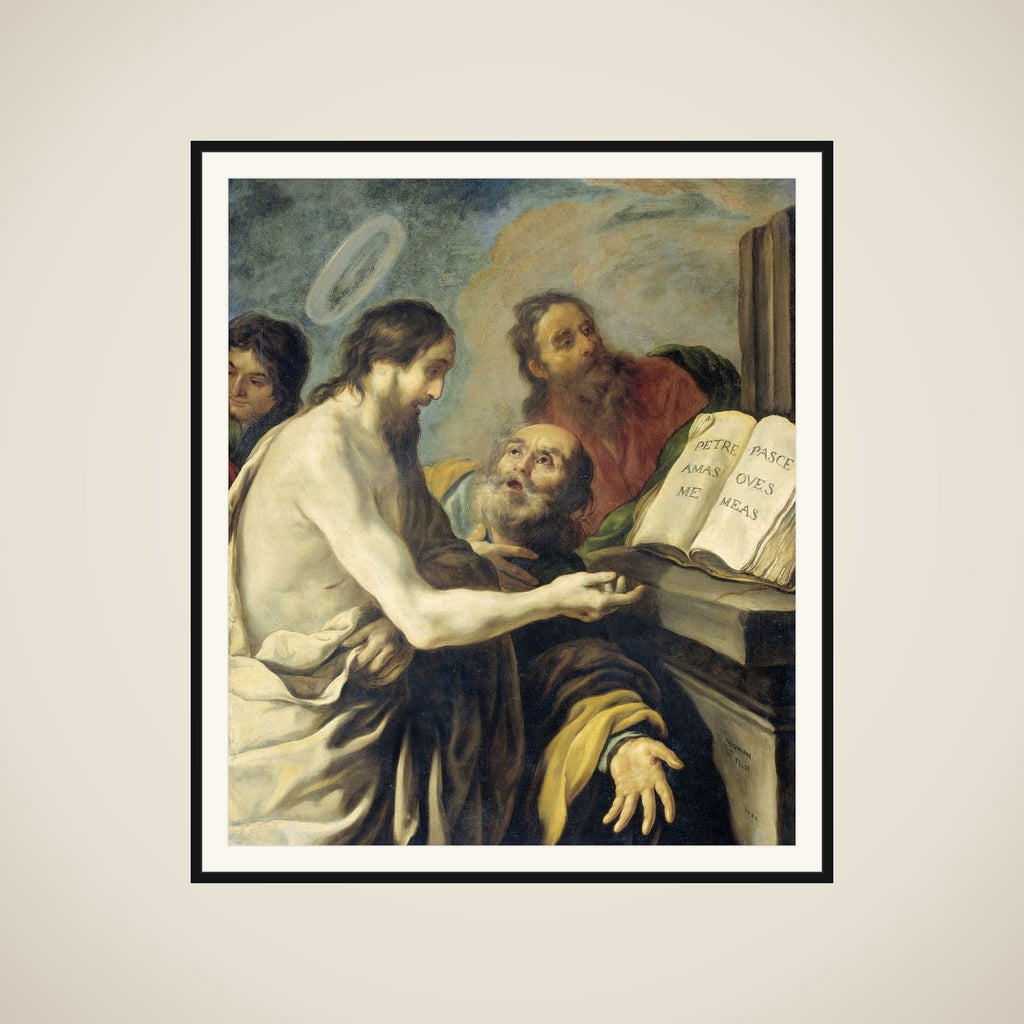 Christ Instructs Peter to Feed My Sheep framed