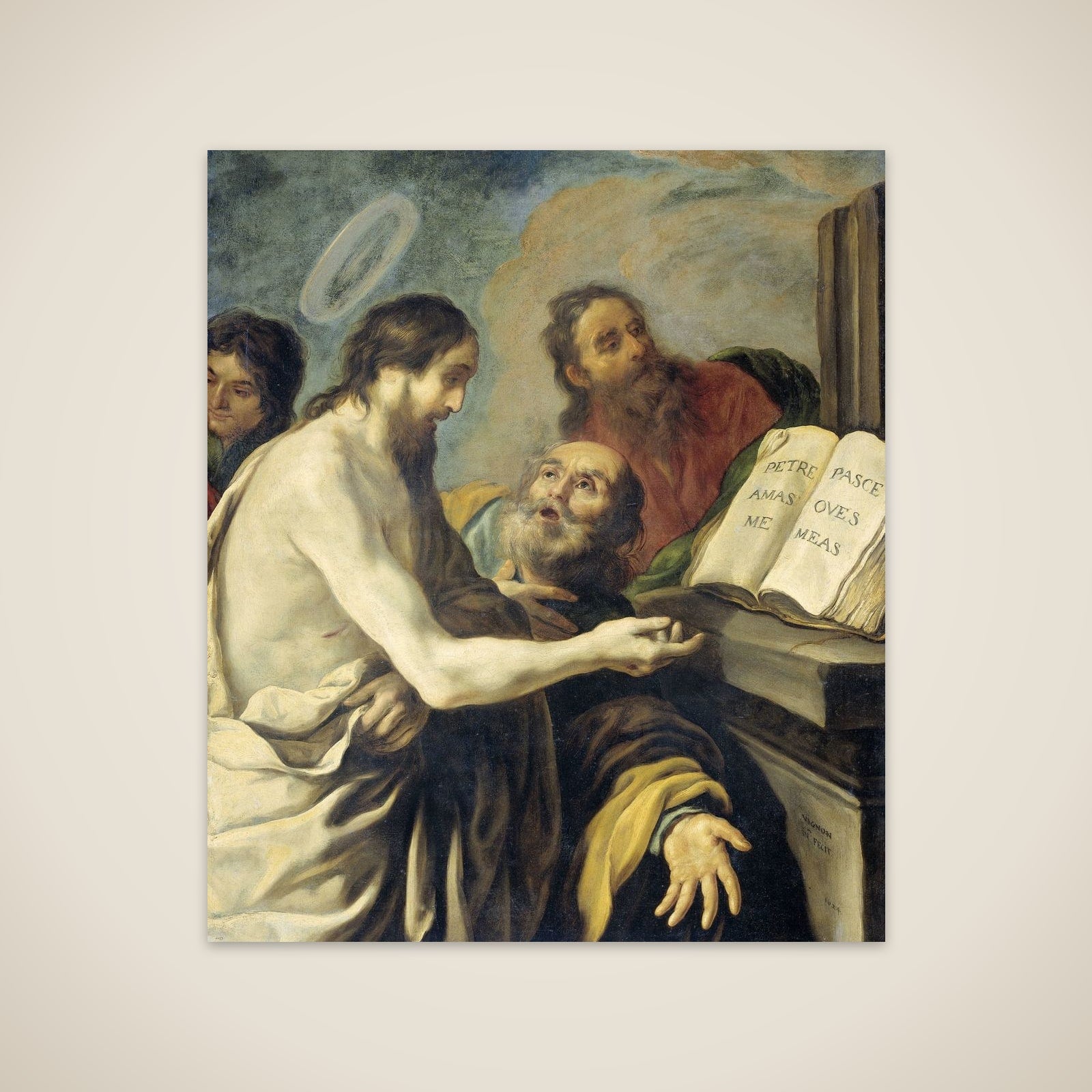 Christ Instructs Peter to Feed My Sheep unframed print