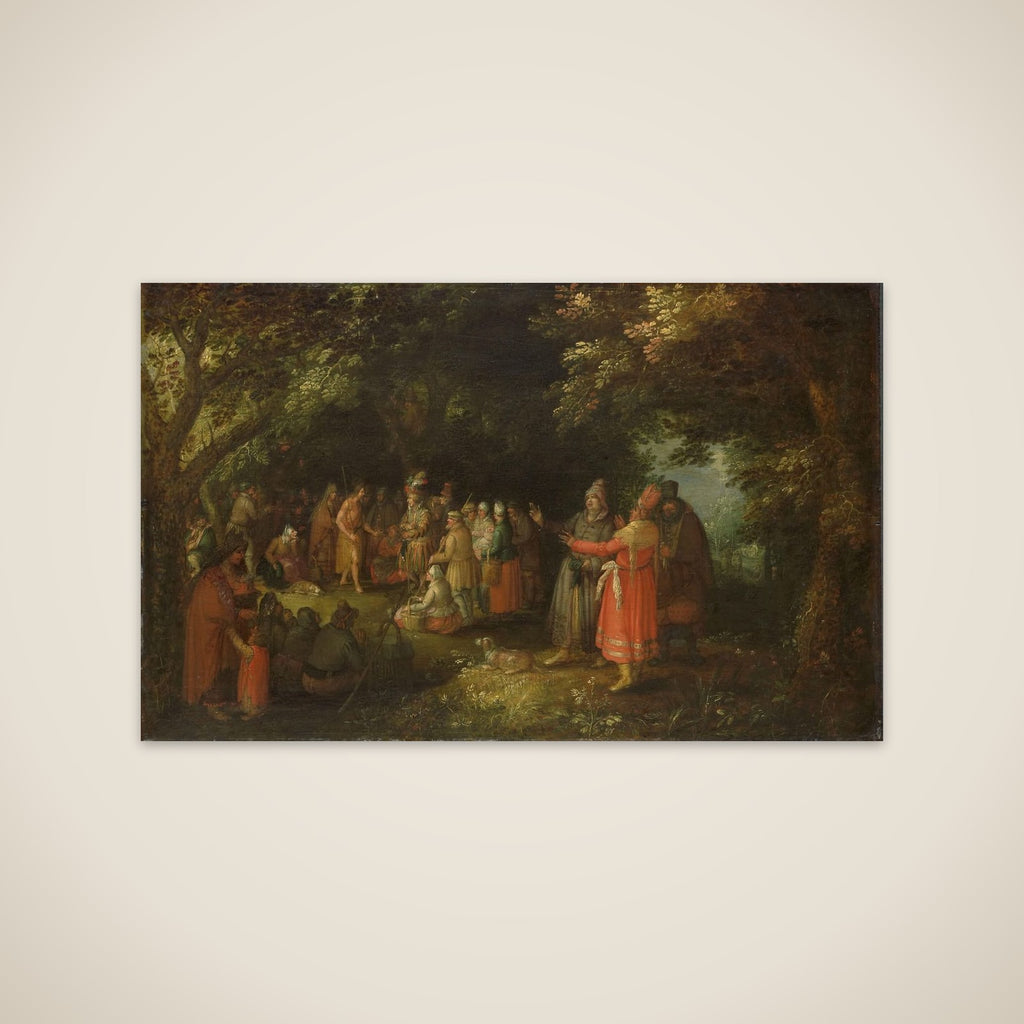 The Preaching of St John the Baptist unframed print