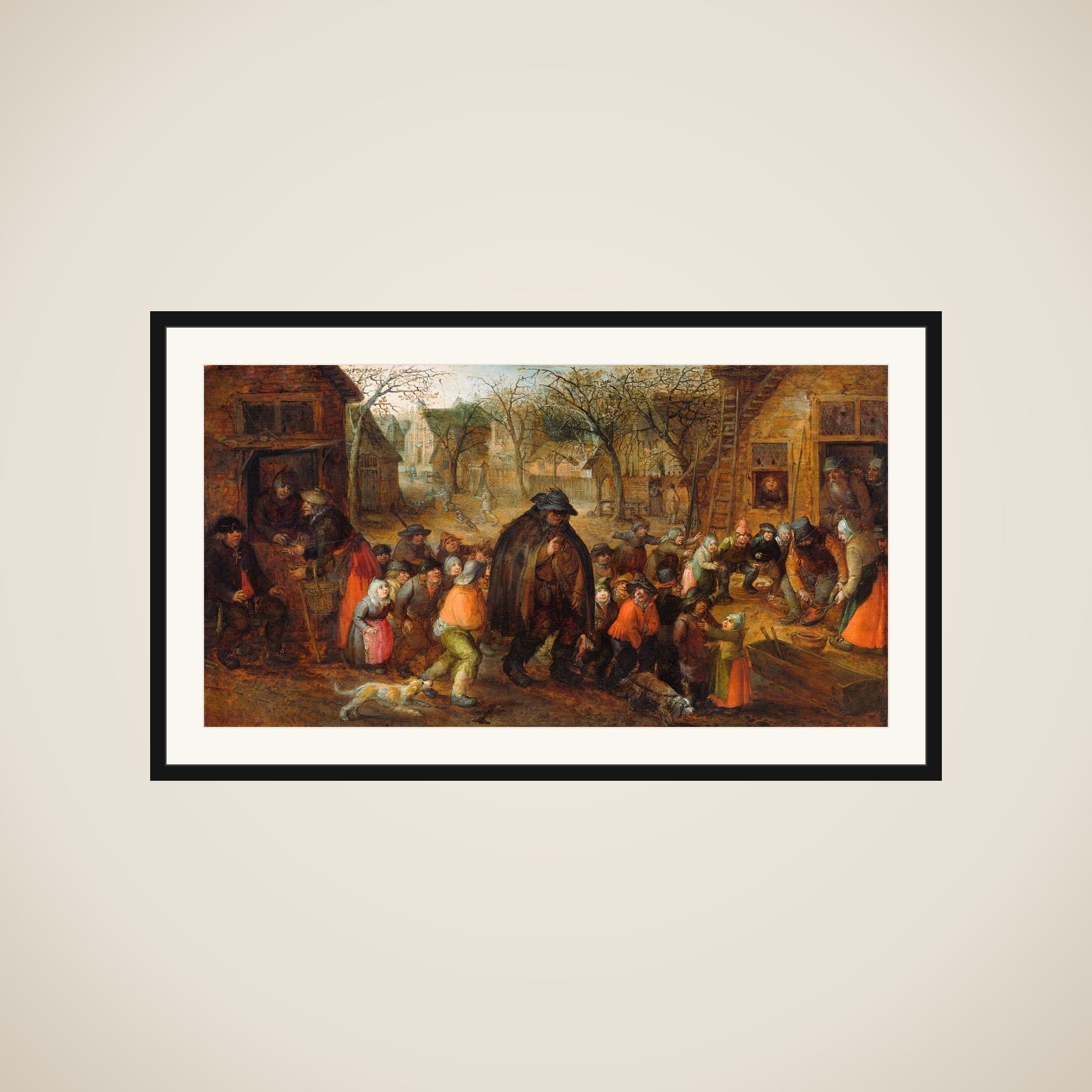 Blind Hurdy-Gurdy Player framed