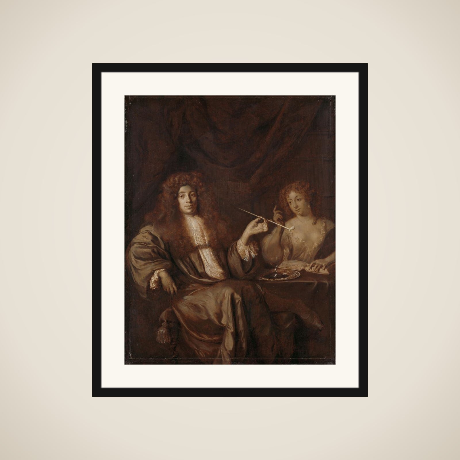 Hadriaan Beverland, Writer of Theological Works and Satirist, with a Prostitute framed