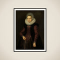 Portrait of Brechtje Overrijn van Schoterbosch (1592-1618) framed
