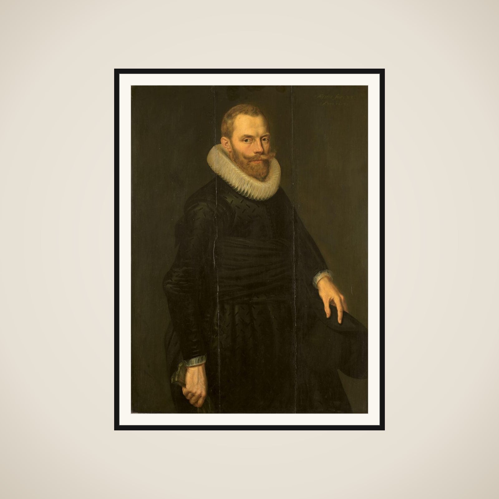 Portrait of Dirck Hasselaer (1581-1645) framed