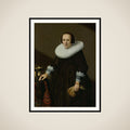 Portrait of Geertruyd Reael (1600-52) framed