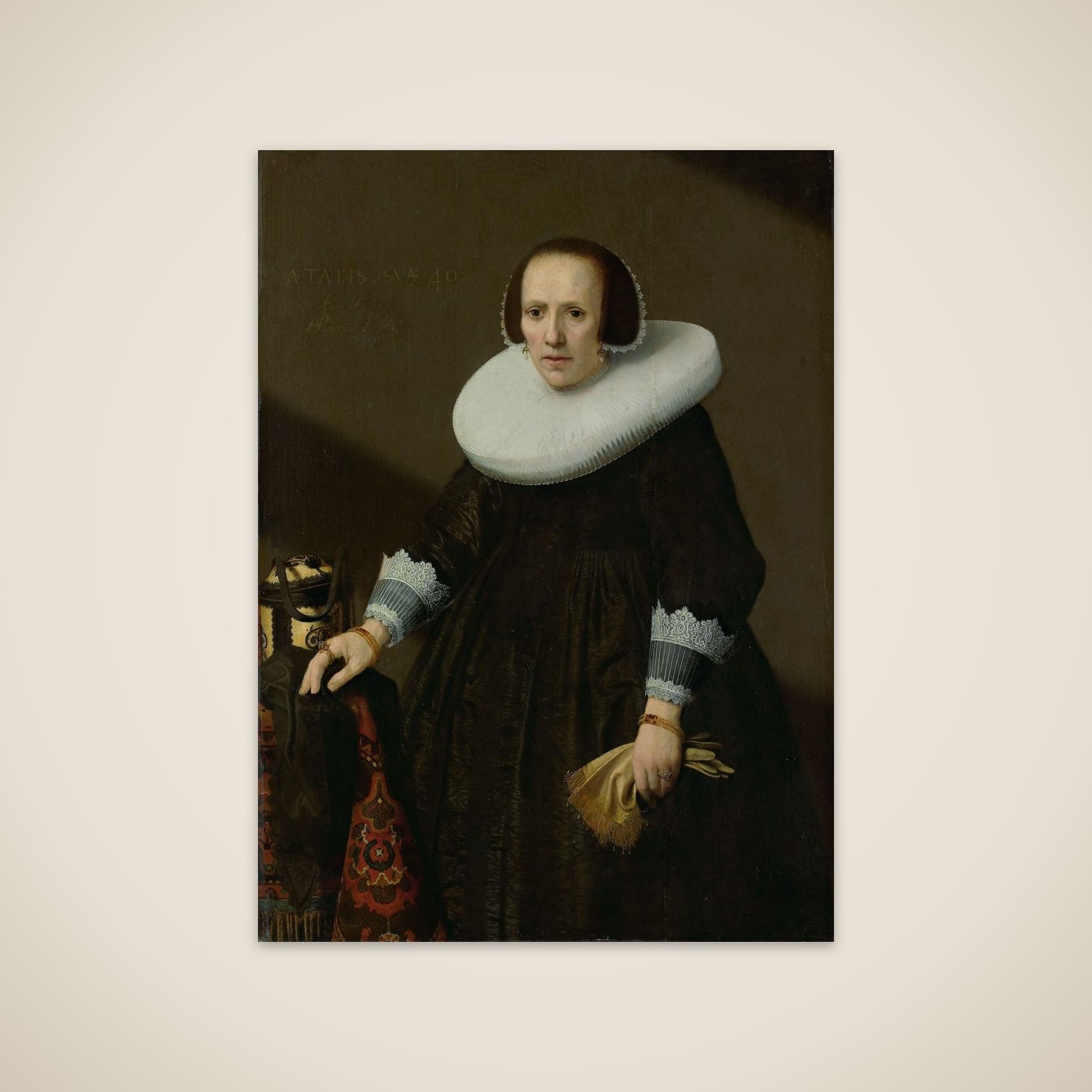 Portrait of Geertruyd Reael (1600-52) unframed print