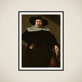 Portrait of Philips Denijs (1604-66) framed