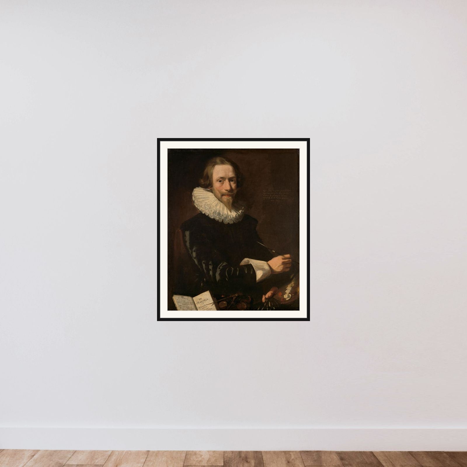 Self-Portrait framed — shown to scale