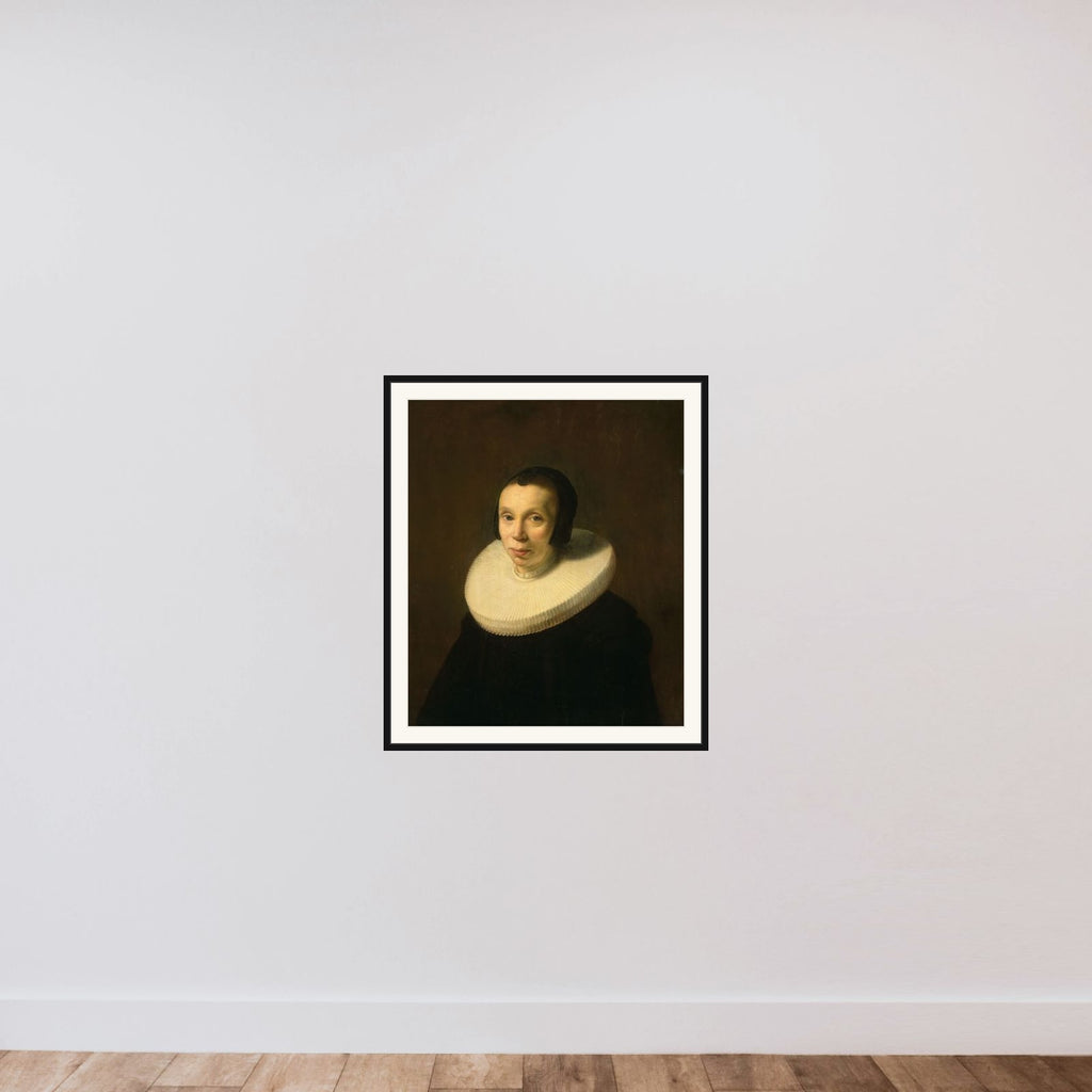 Portrait of a Woman framed — shown to scale