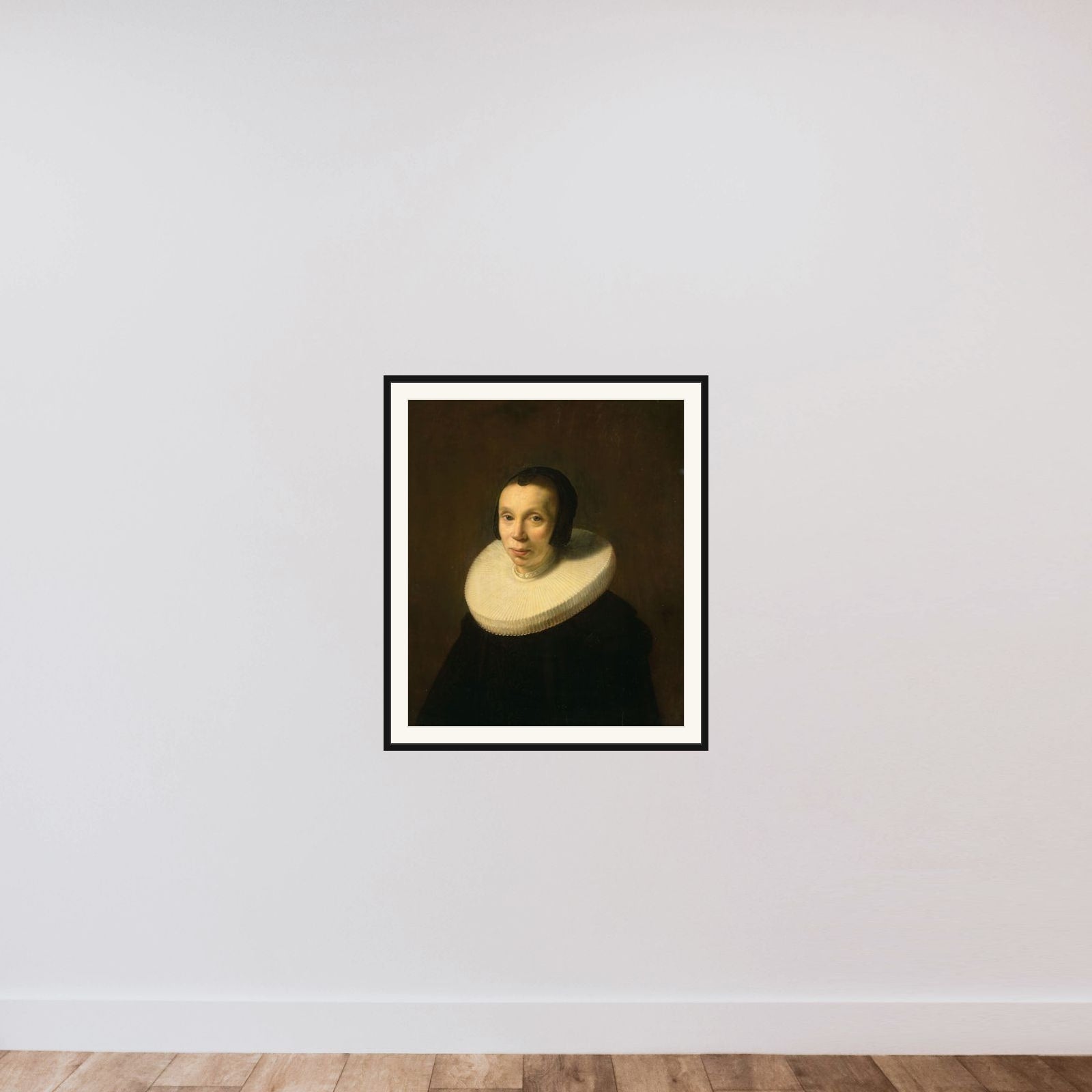 Portrait of a Woman framed — shown to scale