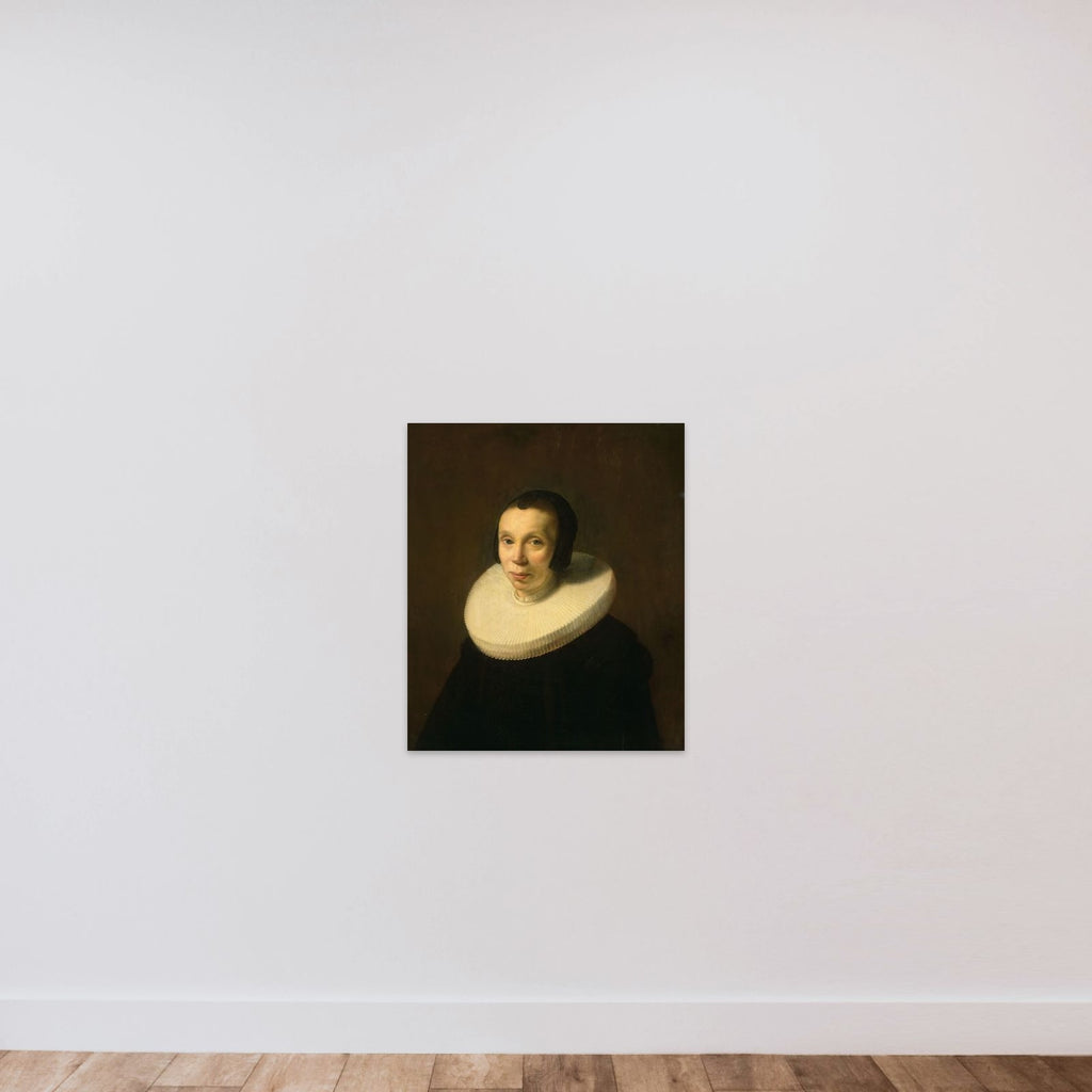 Portrait of a Woman unframed — shown to scale