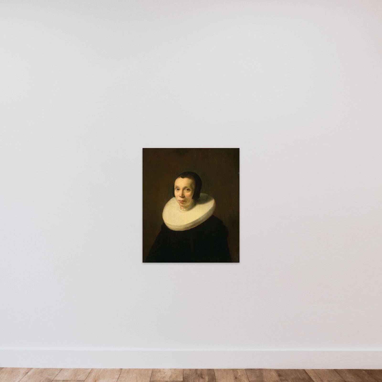 Portrait of a Woman unframed — shown to scale