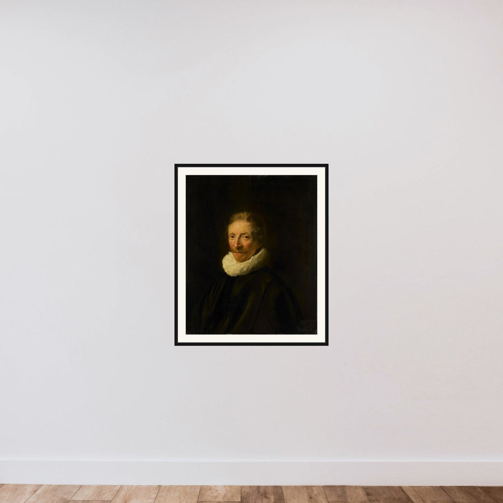 Portrait of David de Moor (1598-1643) framed — shown to scale