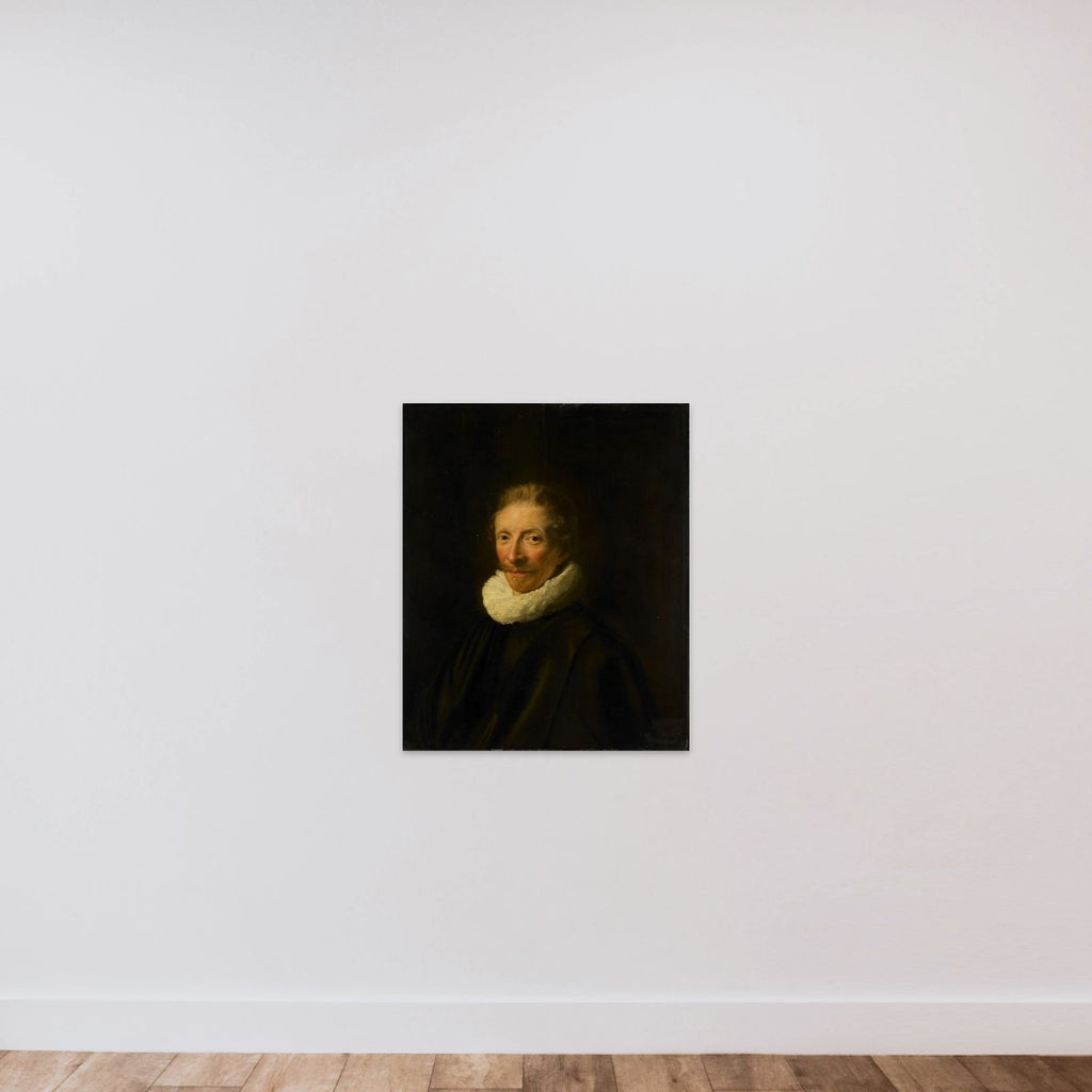 Portrait of David de Moor (1598-1643) unframed — shown to scale