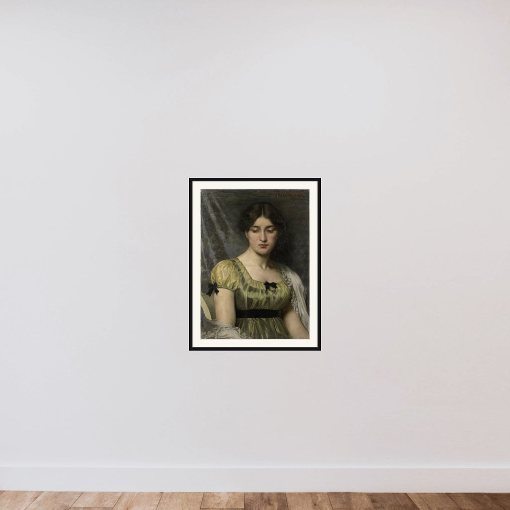 Portrait of a Woman framed — shown to scale
