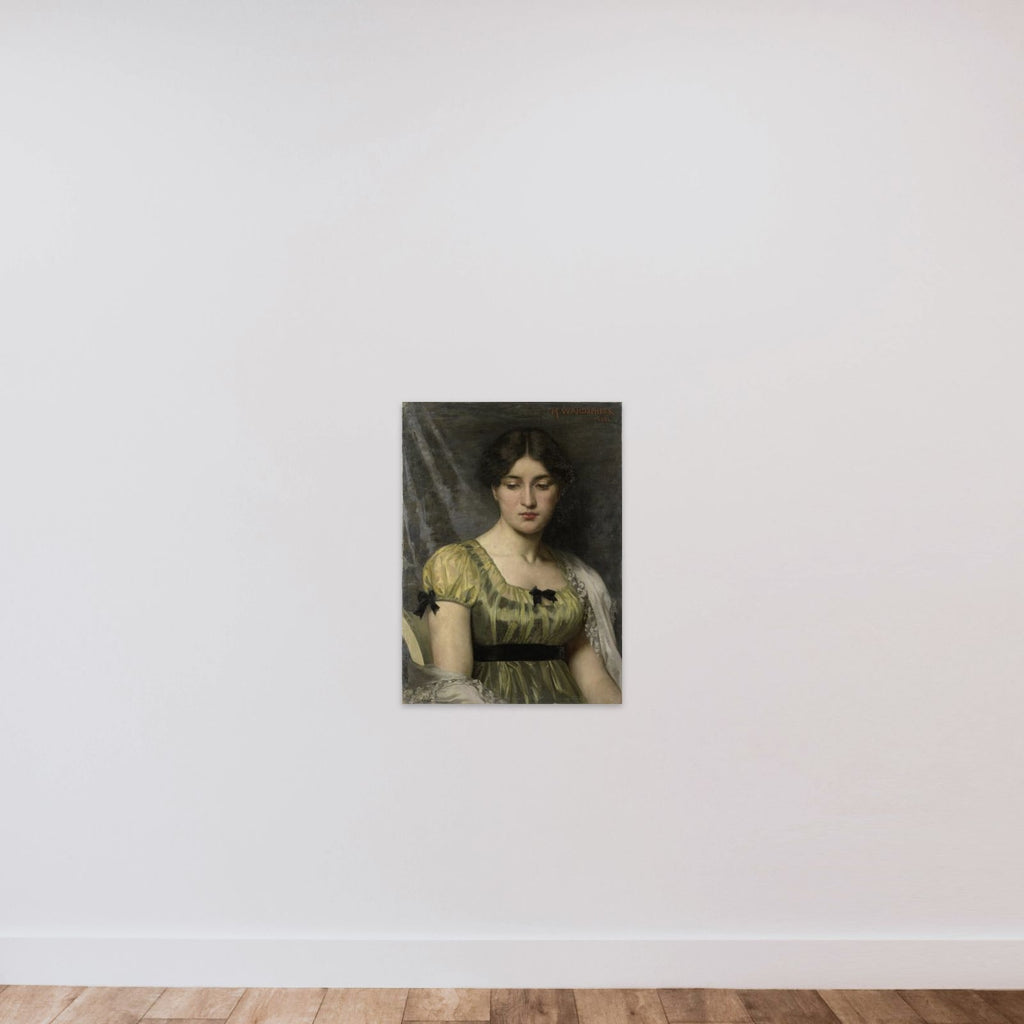Portrait of a Woman unframed — shown to scale