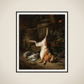 Still Life with Hare and other Hunting Trophies framed