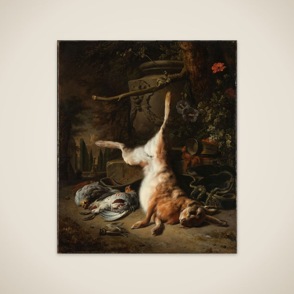 Still Life with Hare and other Hunting Trophies unframed print