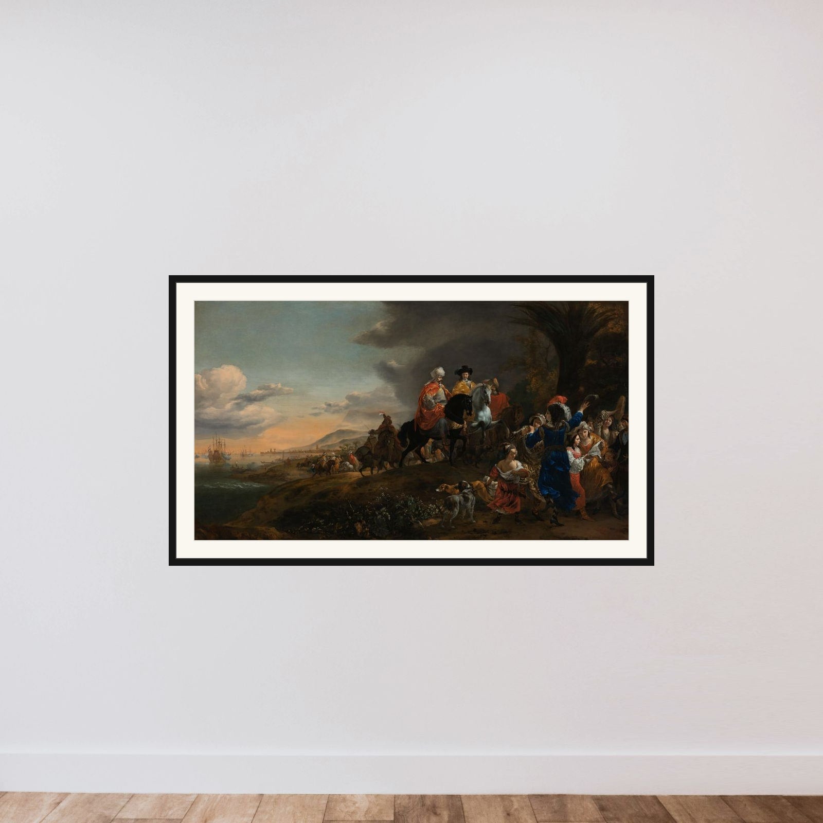 The Dutch Ambassador on his Way to Isfahan framed — shown to scale
