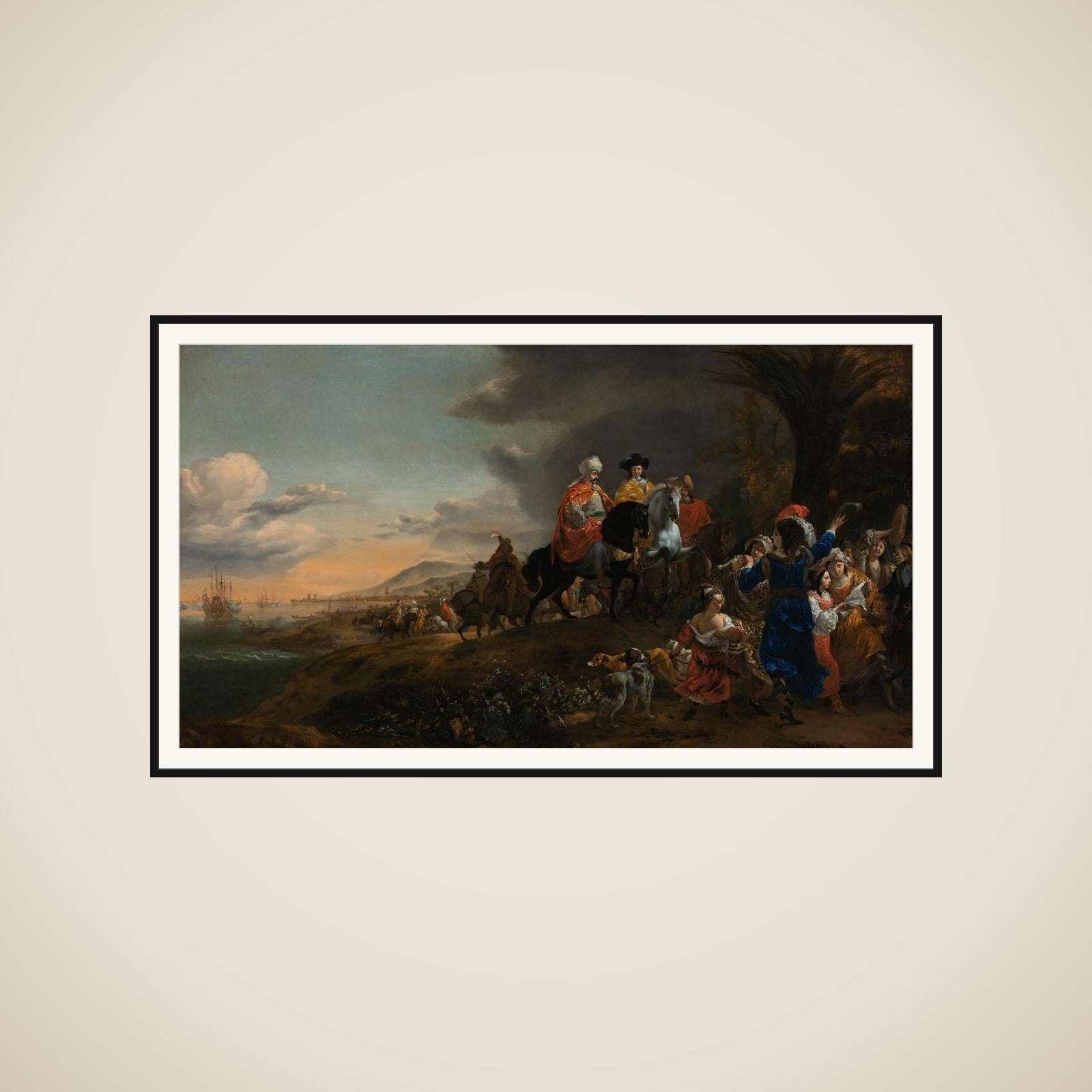 The Dutch Ambassador on his Way to Isfahan framed