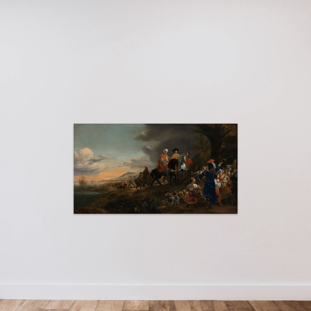 The Dutch Ambassador on his Way to Isfahan unframed — shown to scale