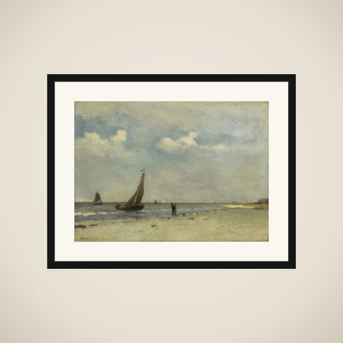 Beach Scene framed