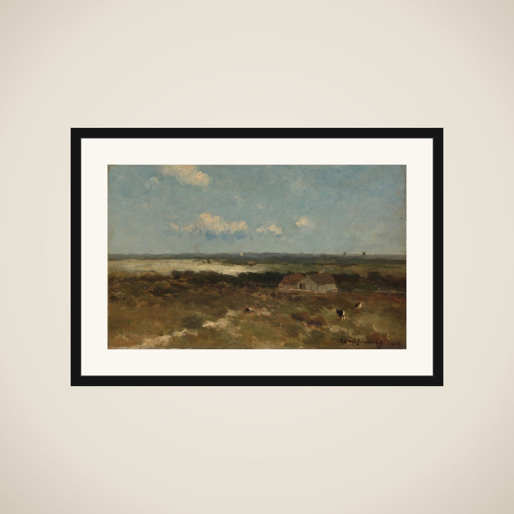 Dune landscape framed