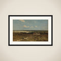 Dune landscape framed