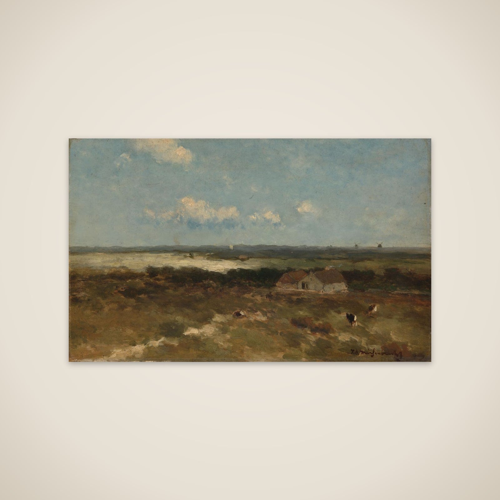 Dune landscape unframed print