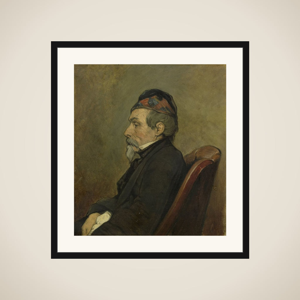 Portrait of Johan-Hendrick-Louis Meyer, Marine Painter framed