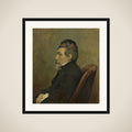 Portrait of Johan-Hendrick-Louis Meyer, Marine Painter framed