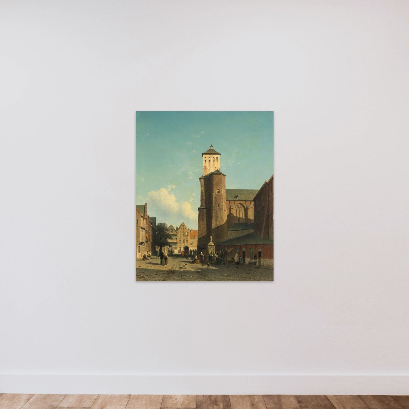 St Denis Church in Liège unframed — shown to scale