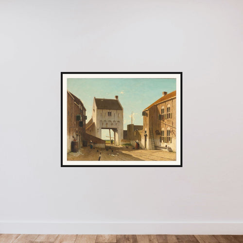 A Town Gate in Leerdam framed — shown to scale