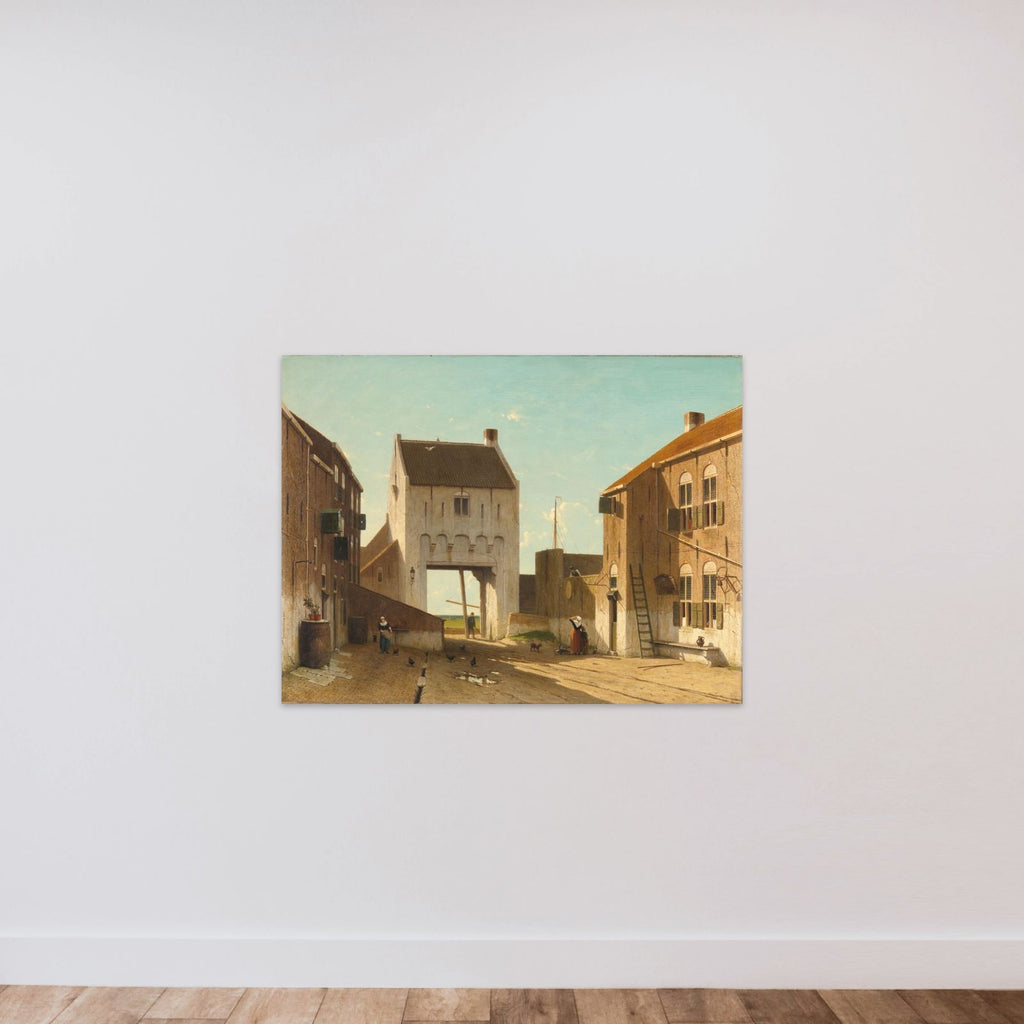 A Town Gate in Leerdam unframed — shown to scale