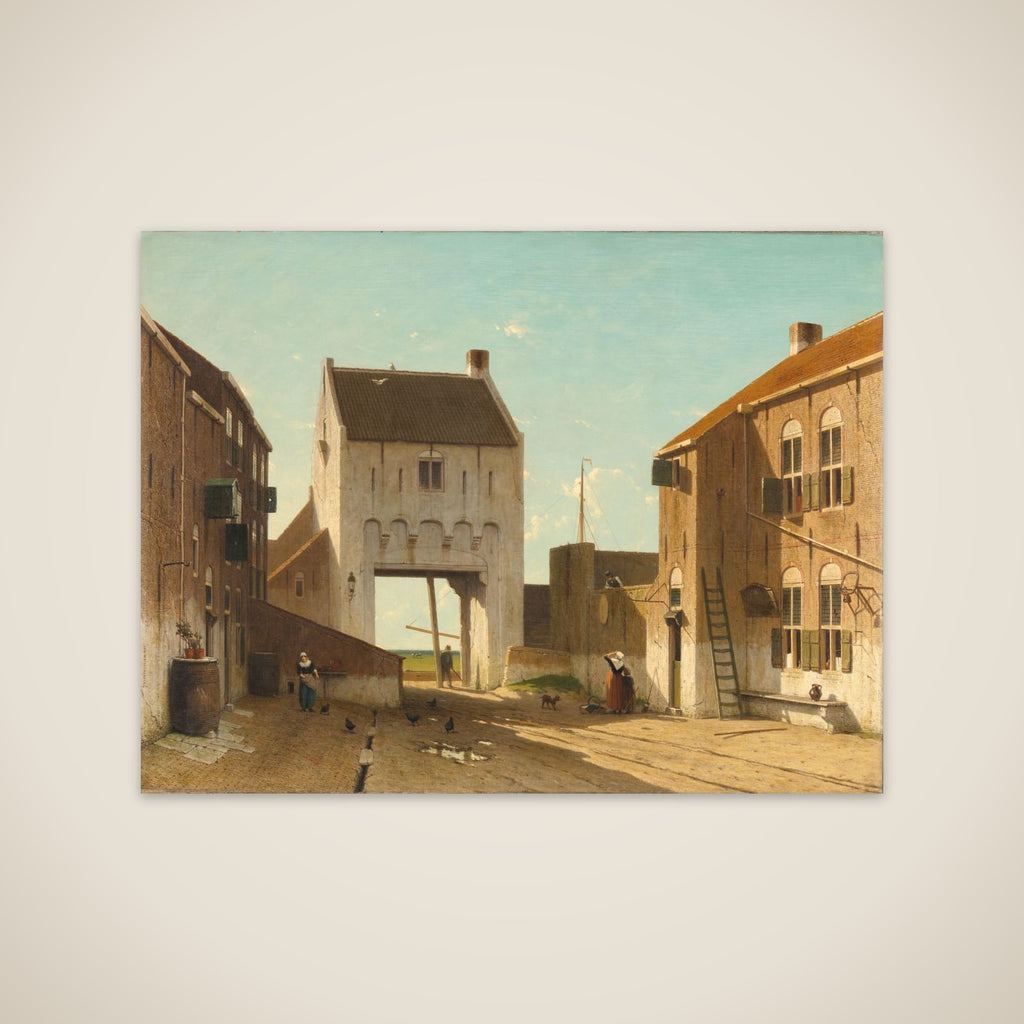 A Town Gate in Leerdam unframed print