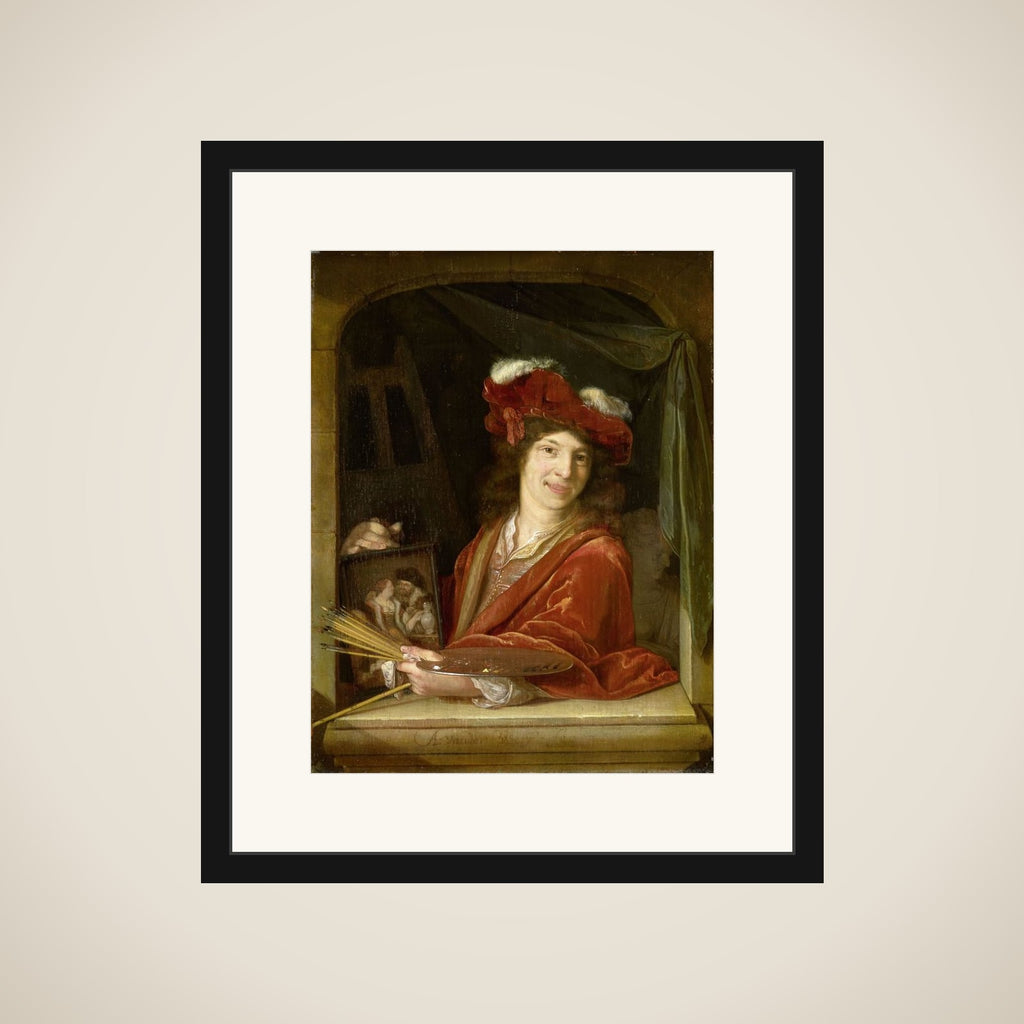 A young Painter framed