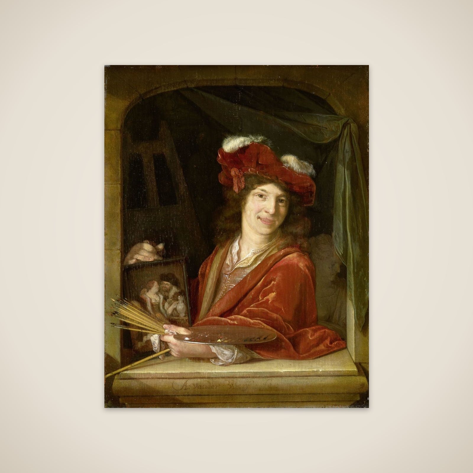 A young Painter unframed print