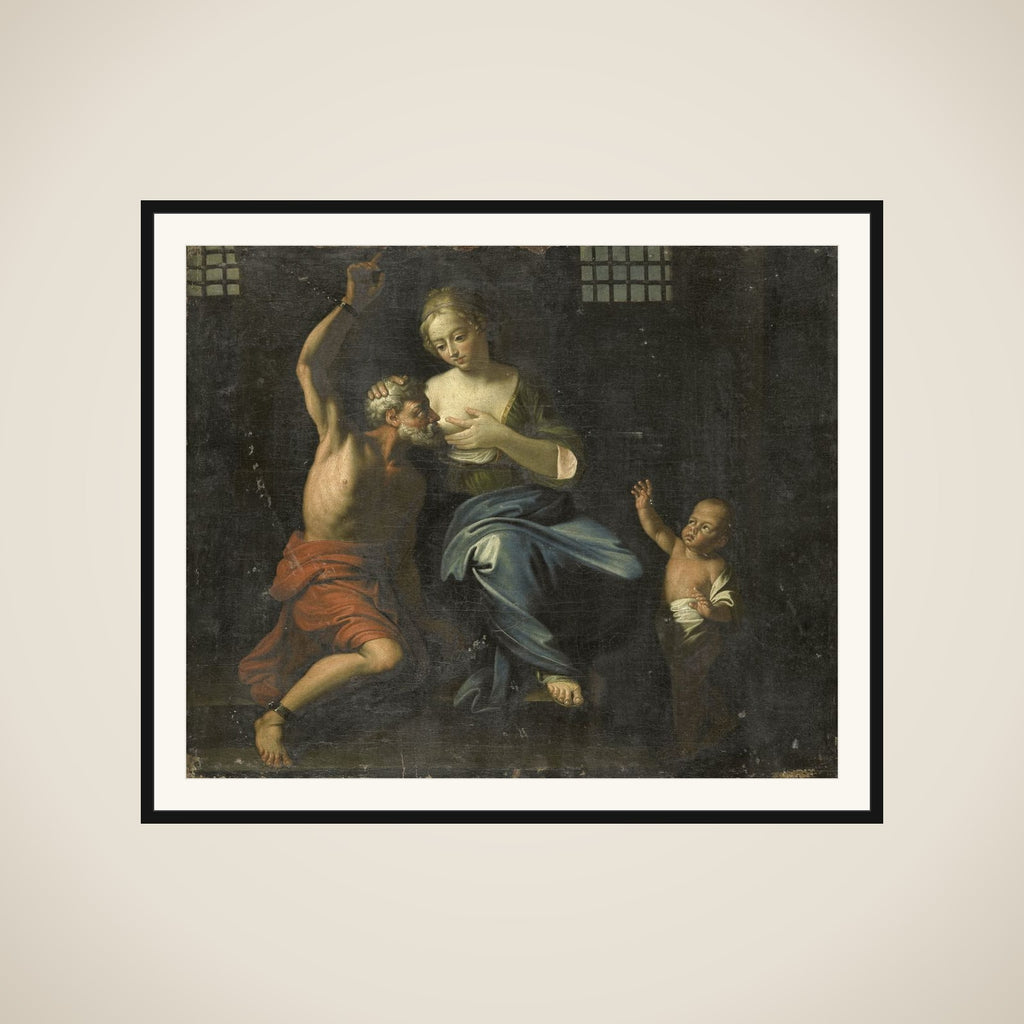 Cimon and Pero (Roman Charity) framed