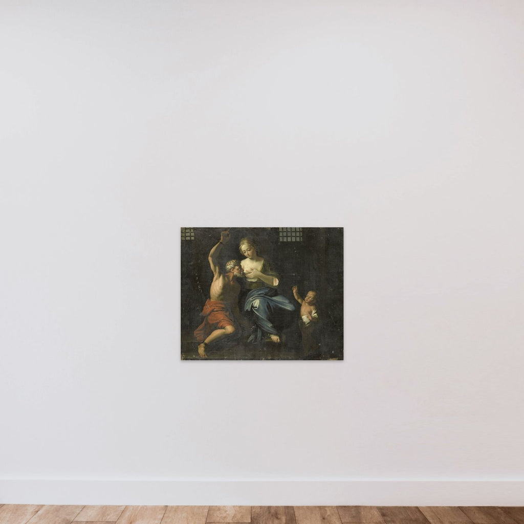 Cimon and Pero (Roman Charity) unframed — shown to scale