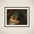The Infant Hercules with a Serpent framed