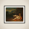 The Infant Bacchus framed