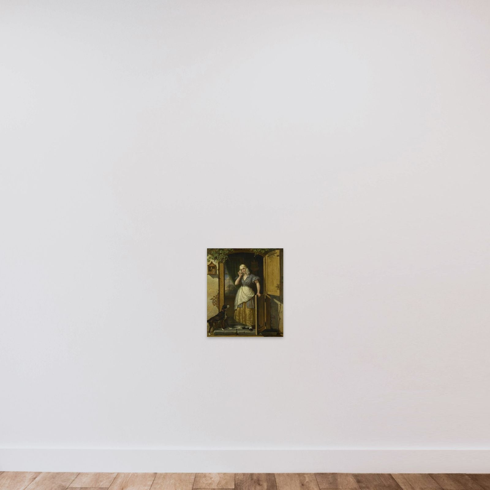 Love Note unframed — shown to scale