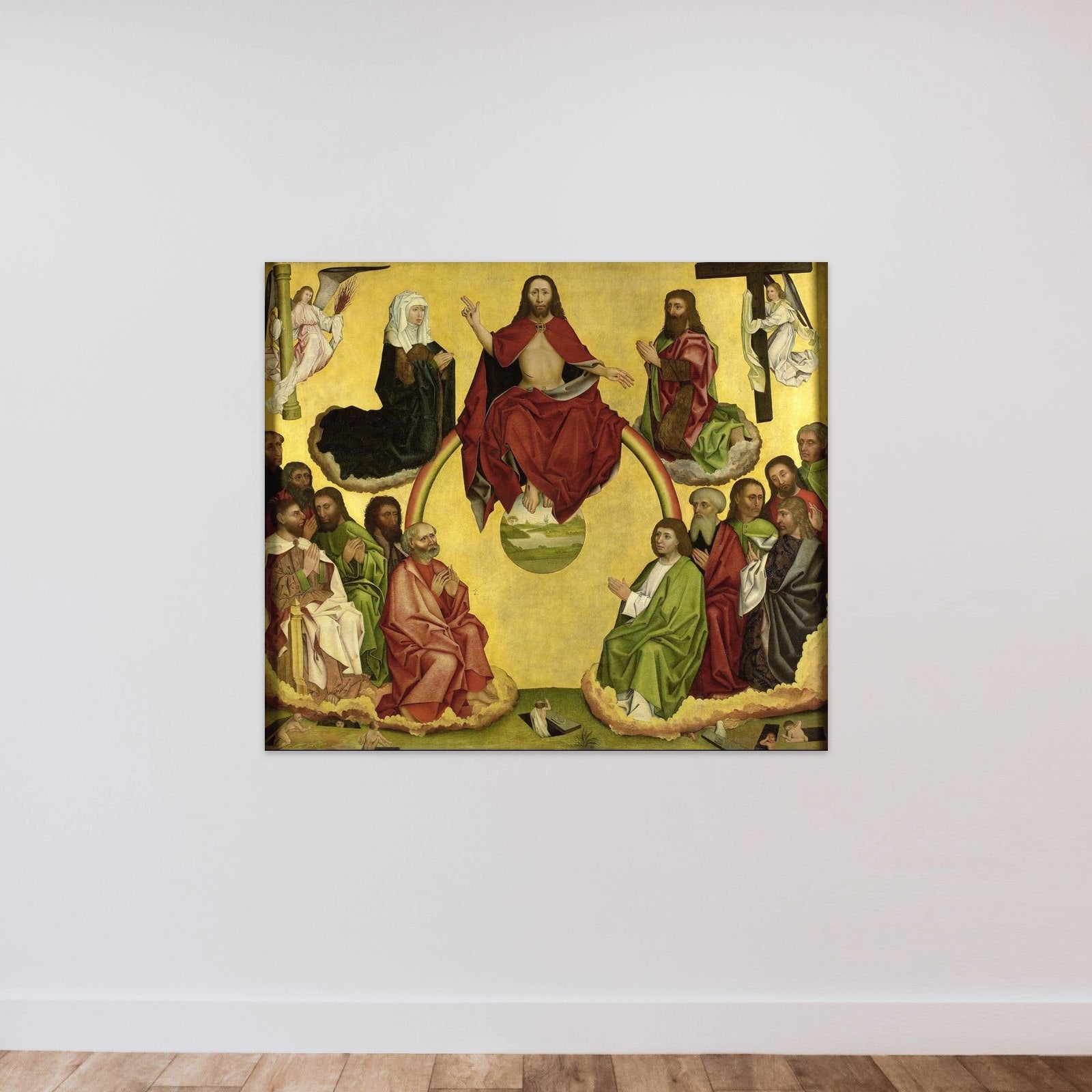 Last Judgment unframed — shown to scale