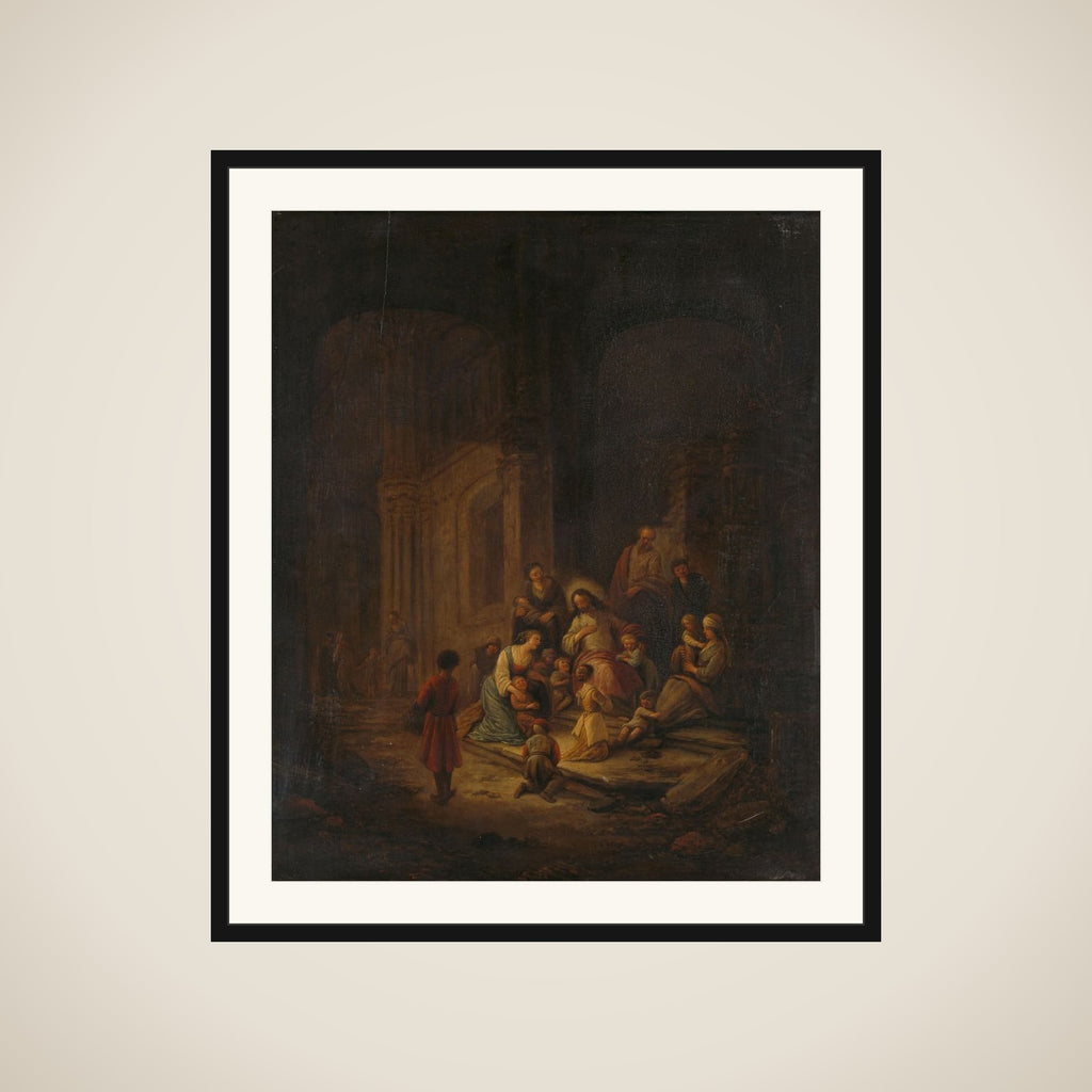 Christ Blessing the little Children framed
