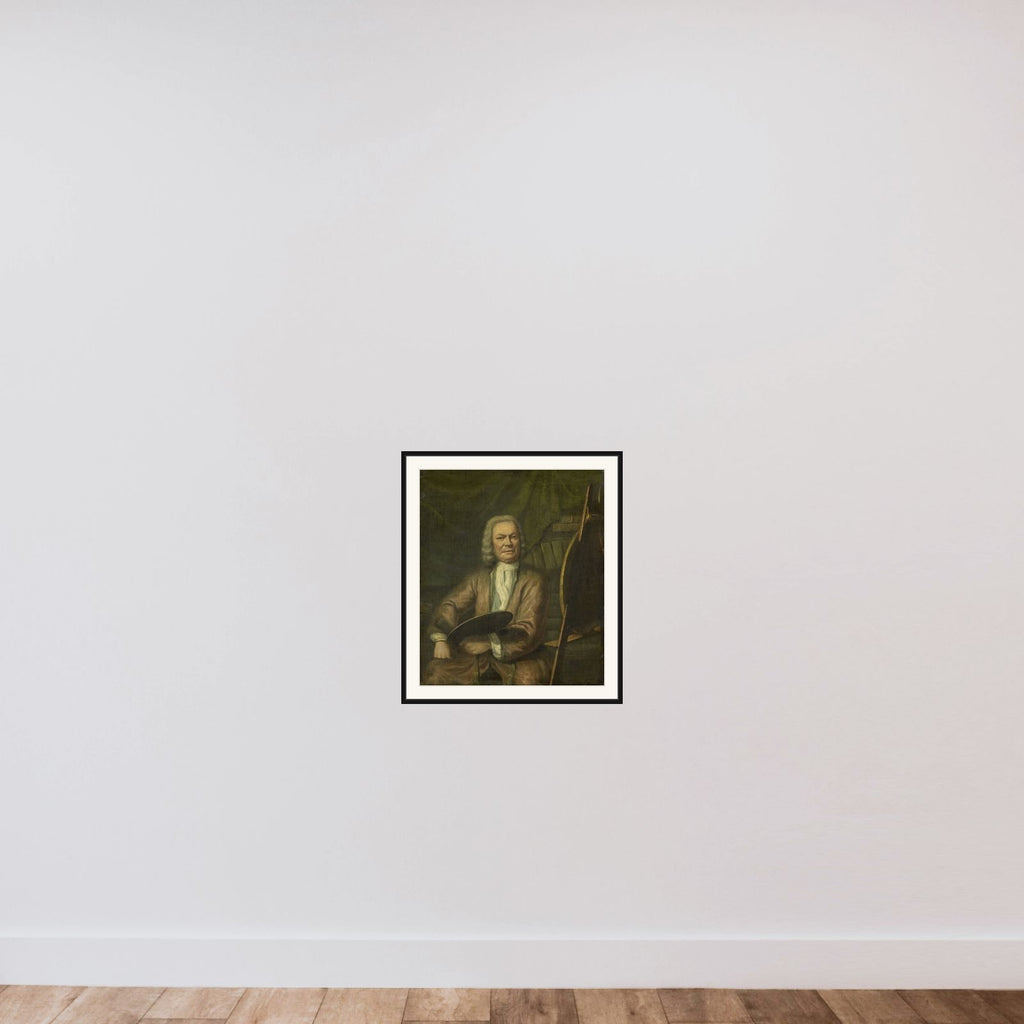 Portrait of Jan Maurits Quinkhard, Painter framed — shown to scale