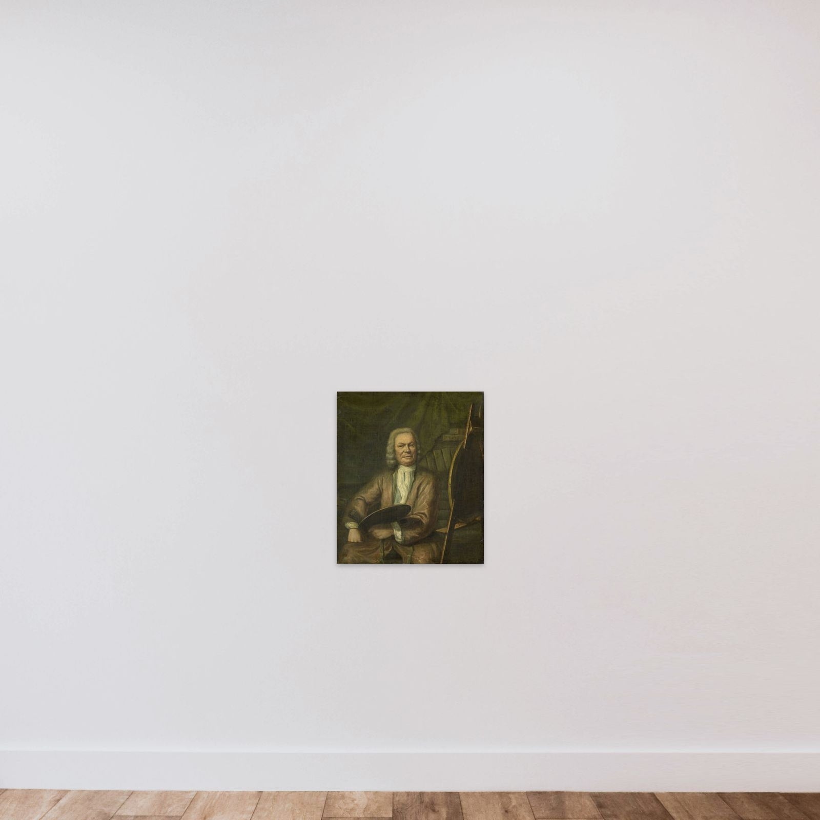 Portrait of Jan Maurits Quinkhard, Painter unframed — shown to scale