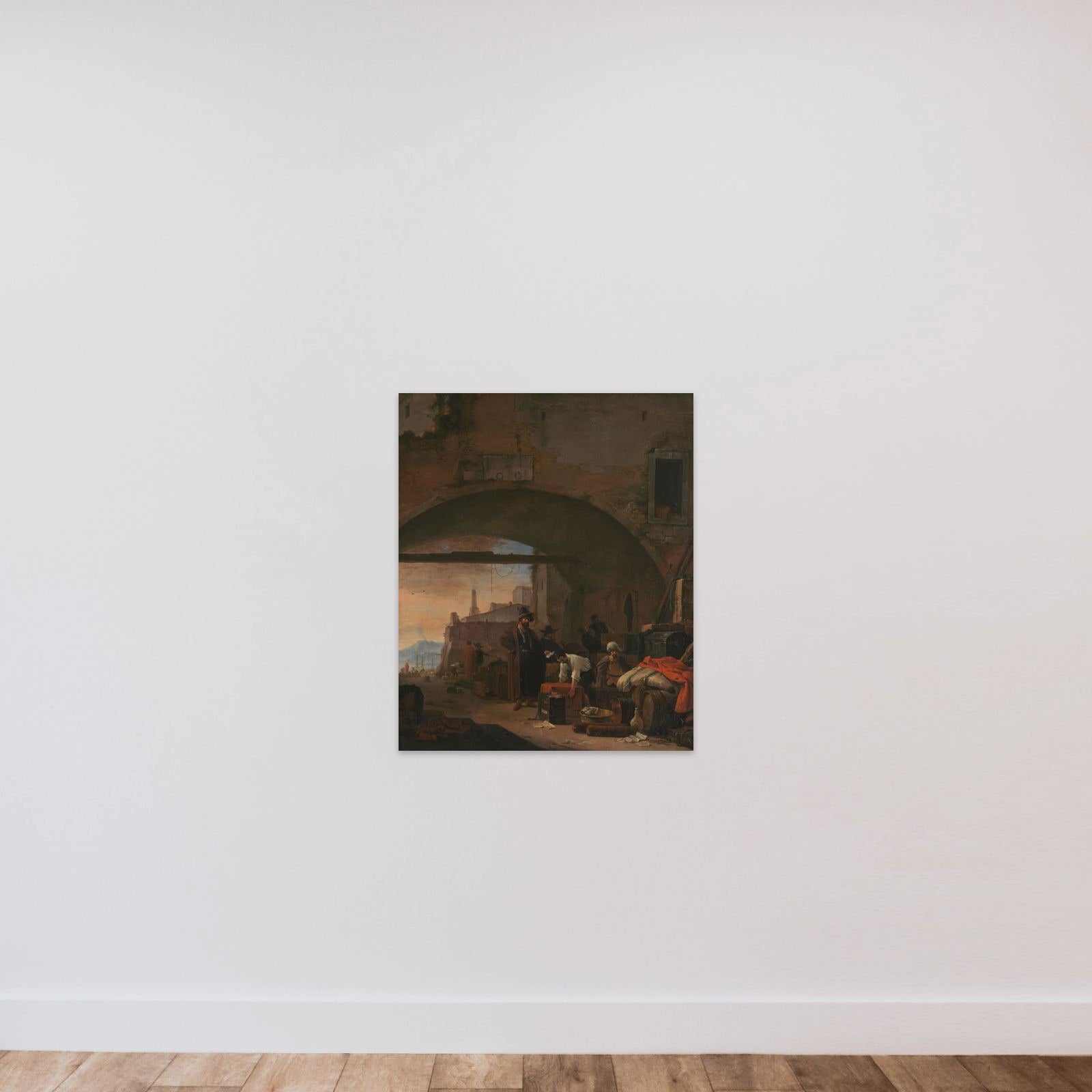 A Levantine Harbour City unframed — shown to scale
